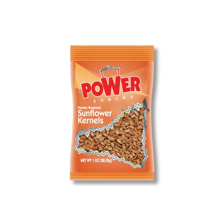 Power Snacks Sunflower Seed Salted Honey Roasted Shelled SS Nut, PK150 7220210